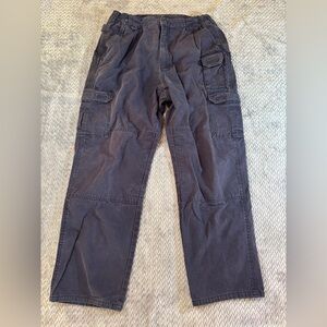 Men’s 5.11 Tactical Series Navy Blue 100% Cotton Workwear Cargo Pants Size 34x32